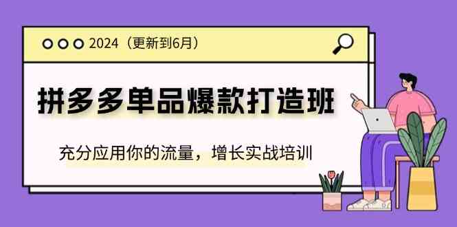 2024拼多多单品爆款打造班，充分应用你的流量，增长实战培训(更新6月)-云创未来