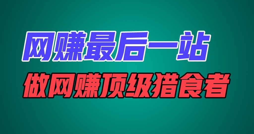 网赚最后一站，卖项目，做网赚顶级猎食者-云创未来