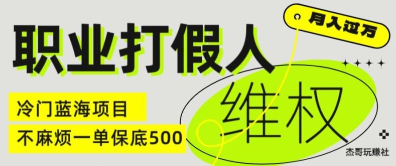 职业打假人电商维权揭秘，一单保底500，全新冷门暴利项目【仅揭秘】-云创未来