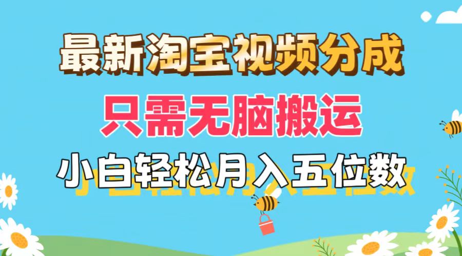 （11744期）最新淘宝视频分成，只需无脑搬运，小白也能轻松月入五位数，可矩阵批量…-云创未来