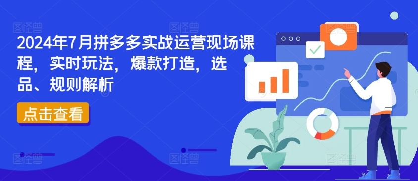 2024年7月拼多多实战运营现场课程，实时玩法，爆款打造，选品、规则解析-云创未来