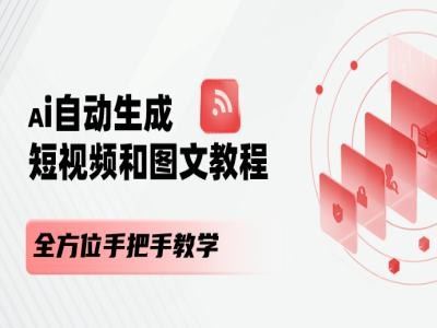 AI自动生成短视频和图文课程，全方位手把手教学-云创未来