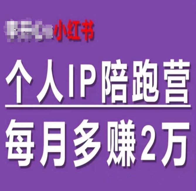 小红书个人IP陪跑营，60天拥有自动转化成交的双渠道个人IP，每月多赚2w-云创未来