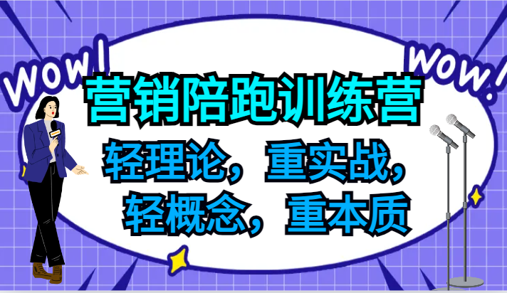 营销陪跑训练营，轻理论，重实战，轻概念，重本质，适合中小企业和初创企业的老板-云创未来