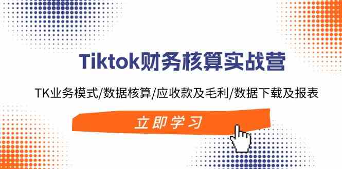 Tiktok财务核算实战营：TK业务模式/数据核算/应收款及毛利/数据下载及报表-云创未来
