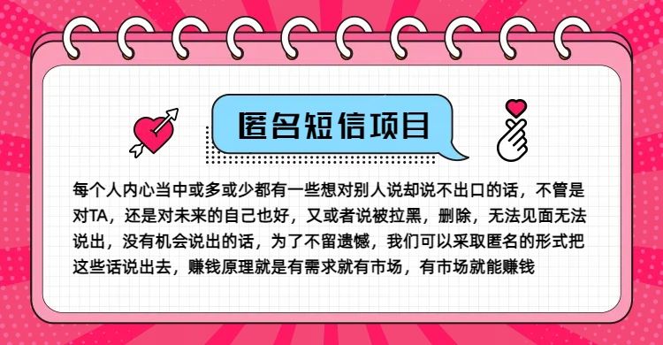 冷门小众赚钱项目，匿名短信，玩转信息差，月入五位数【揭秘】-云创未来