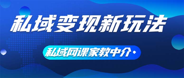 （12089期）私域变现新玩法，网课家教中介，只做渠道和流量，让大学生给你打工、0…-云创未来
