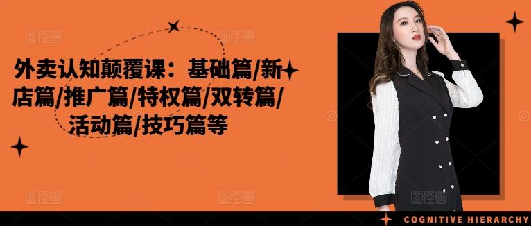 外卖认知颠覆课：基础篇/新店篇/推广篇/特权篇/双转篇/活动篇/技巧篇等-云创未来