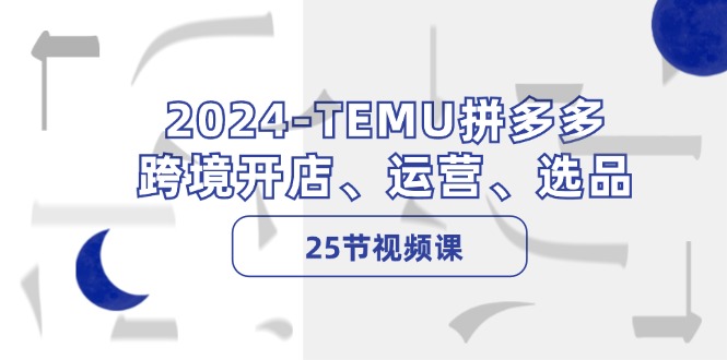 （12106期）2024-TEMU拼多多·跨境开店、运营、选品（25节视频课）-云创未来
