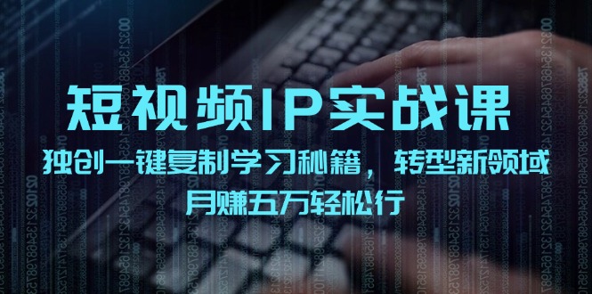 （12193期）短视频 IP实战课，独创一键复制学习秘籍，转战新领域，月赚五万轻松行-云创未来