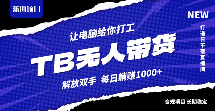淘宝无人直播最新玩法，不违规不封号，轻松月入3W+-云创未来