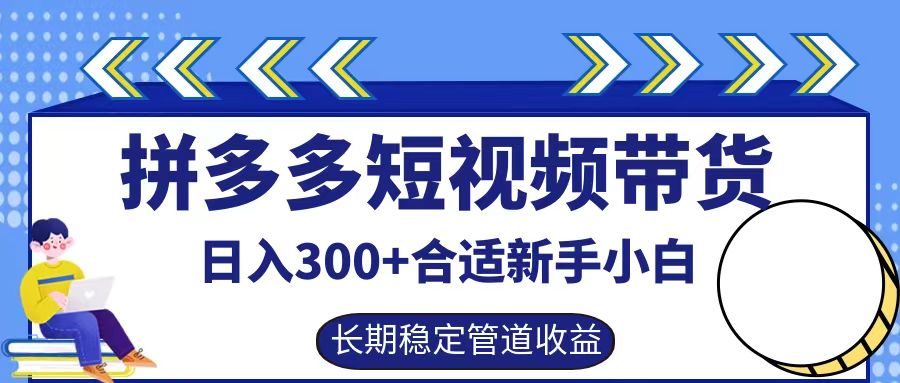 拼多多短视频带货日入300+，实操账户展示看就能学会-云创未来